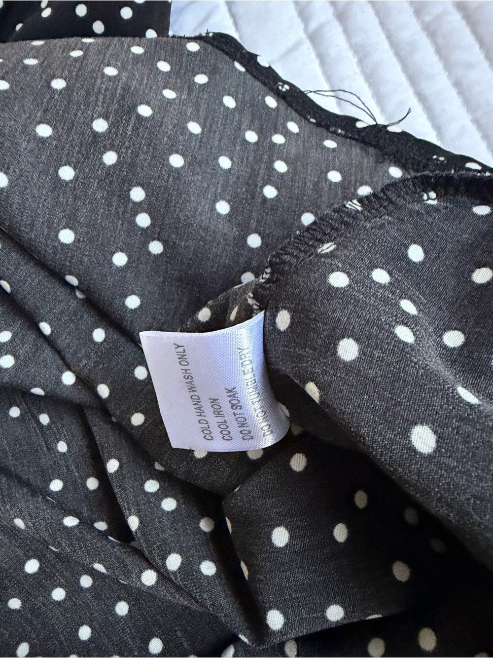 Princess Polly Size 6 Women's V Neck Dress Black & White Polka Dots Ruffles Used - Picture 9 of 9